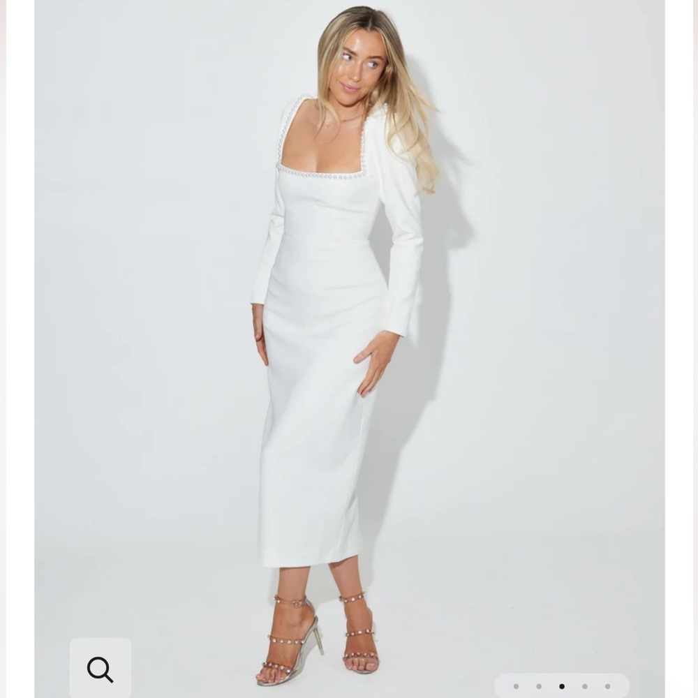 Odd Muse London Ultimate Muse Midi Pearl Dress | Size Small